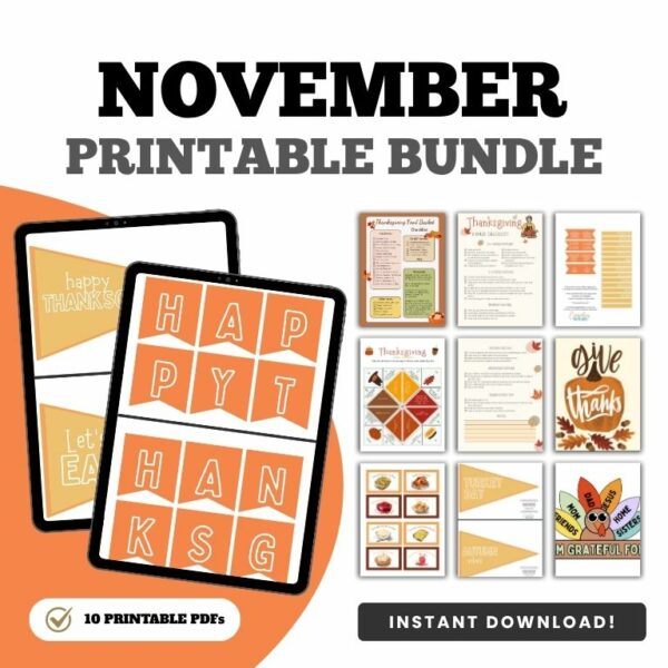 November Printables Bundle