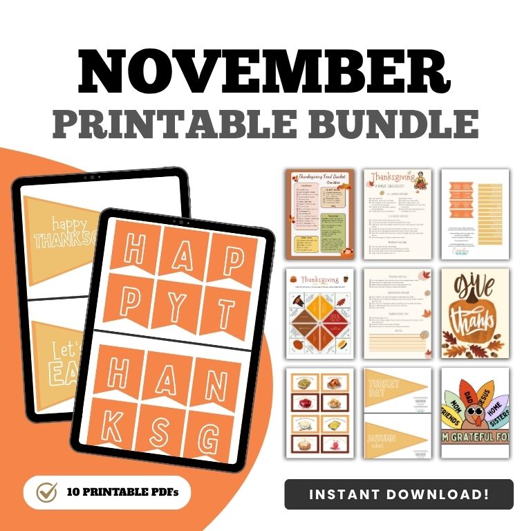 November printables Bundle