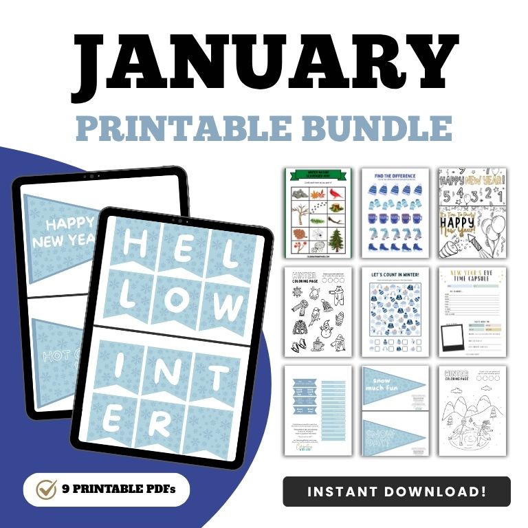 january printables bundle