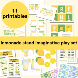 lemonade stand printables bundle
