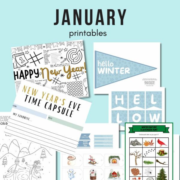 january printables bundle