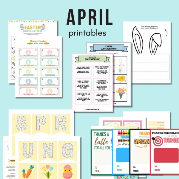 April printables bundle