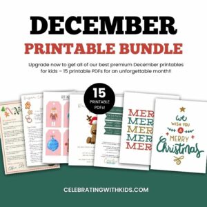 December printables bundle