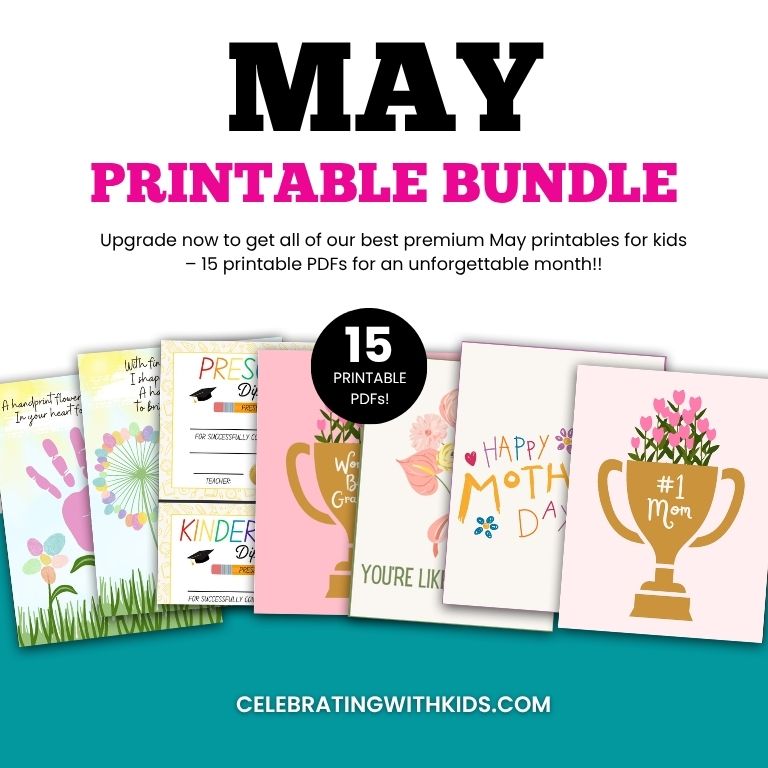 may printables bundle mock up