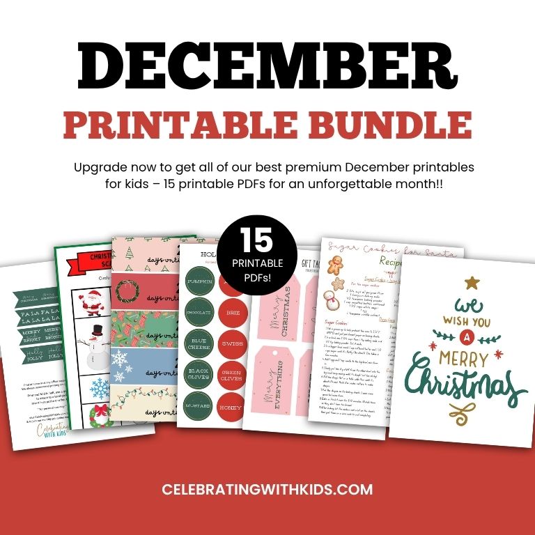 December printables bundle