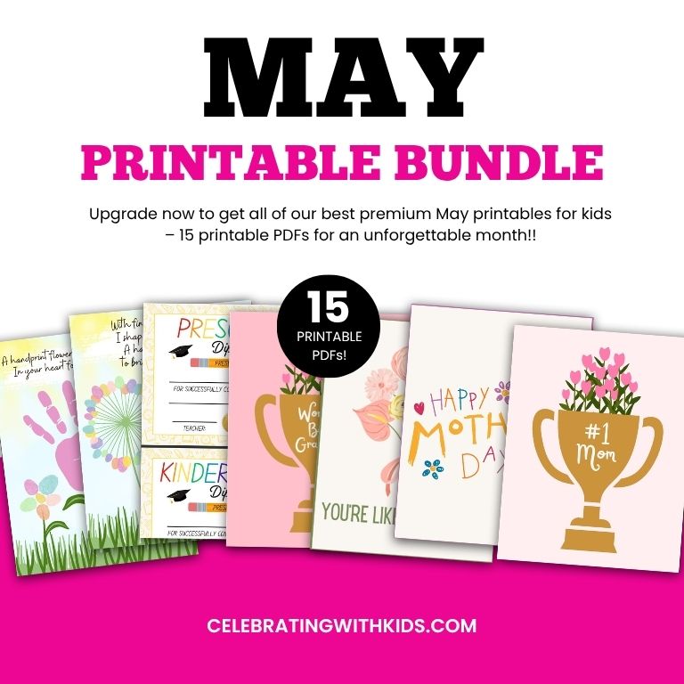 may printables bundle mock up