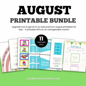 august printables bundle