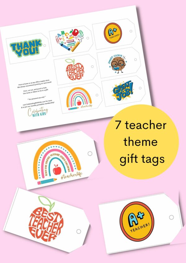 teacher gift tags