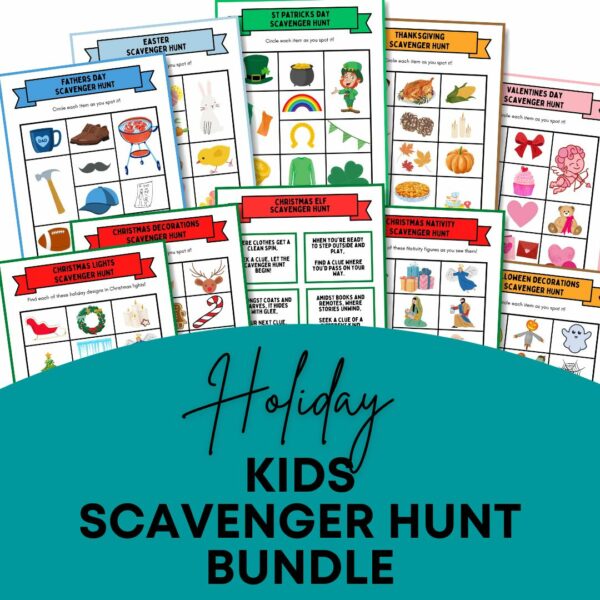 holiday scavenger hunt bundle