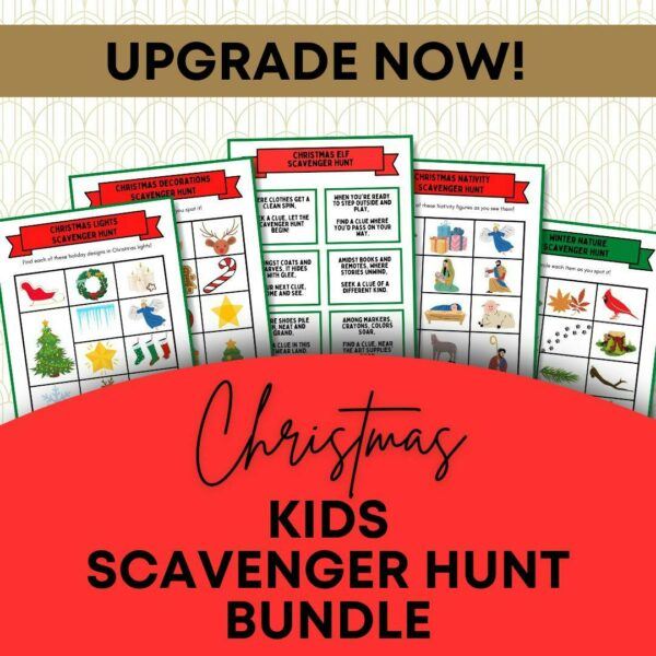 christmas scavenger hunt bundle