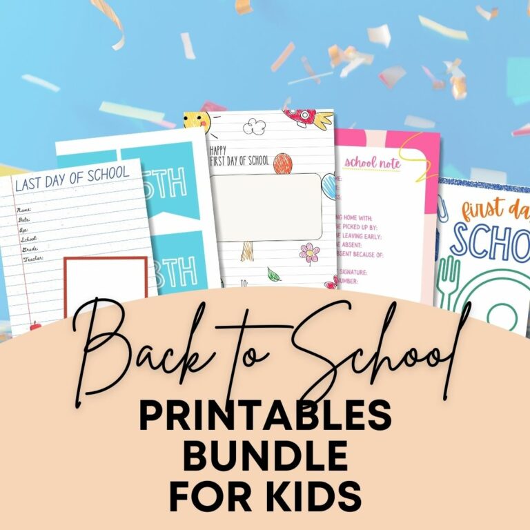 Back to School Printables Bundle